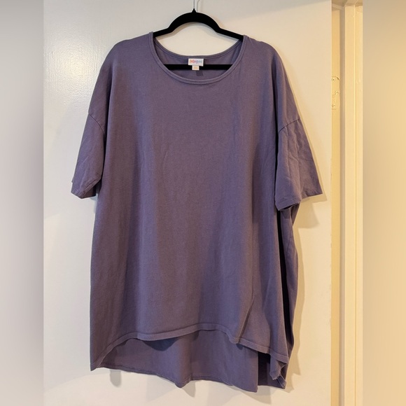 LuLaRoe Tops - LuLaRoe purple T shirt size 3XL oversized and long